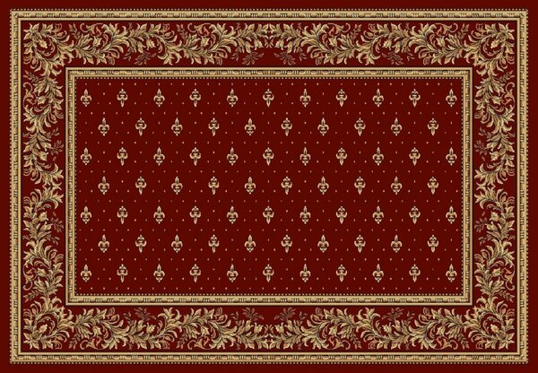 Model Bisericesc 15066 210, Covor Dreptunghiular, Rosu Grena 100x200