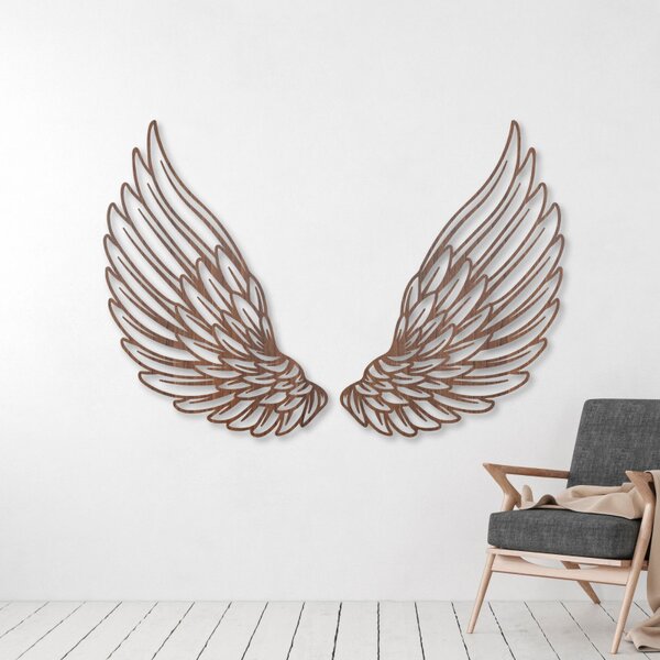 Decorațiune murală excepțională din lemn, aripi de înger | ANGELIC