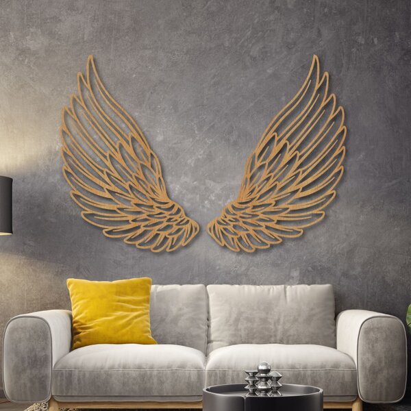 Decorațiune murală excepțională din lemn, aripi de înger | ANGELIC