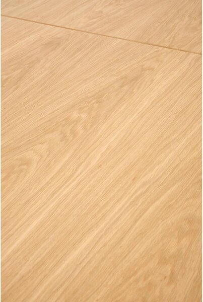 Masa extensibila MASSIVE 2, stejar natural/negru, PAL furniruit/otel