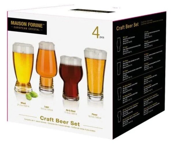 Set 4 pahare mixte bere artizanala, Craft I