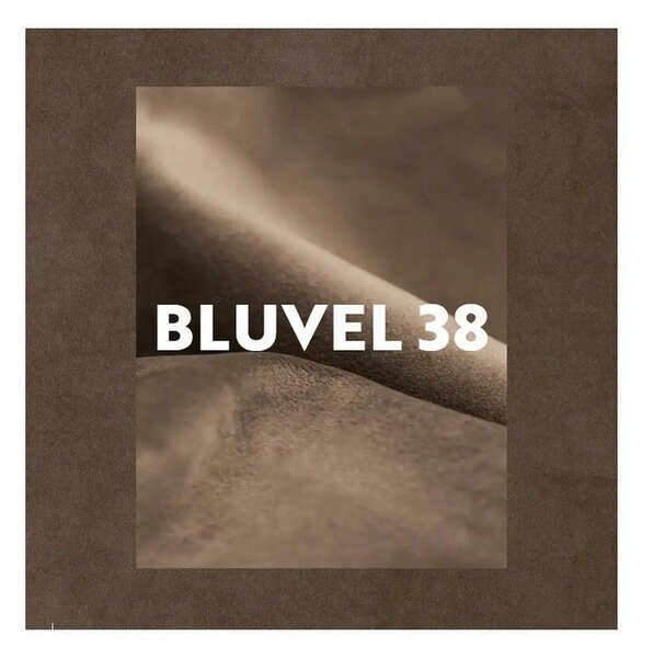 Scaun MIKE, cappuccino - Bluvel 38/negru, stofa catifelata/metal, 48x5