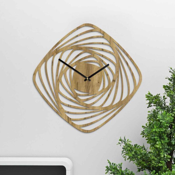 Ceas de perete modern din lemn | SPIRAL