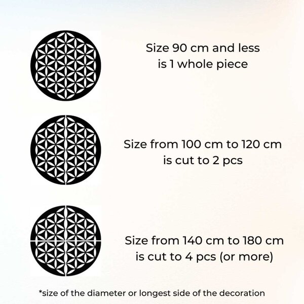 Decorațiune din lemn Floarea Vieții - MILERIO