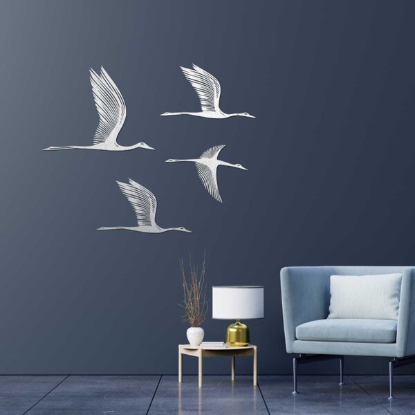 Decorațiune de perete din lemn cu păsări | KLOHA