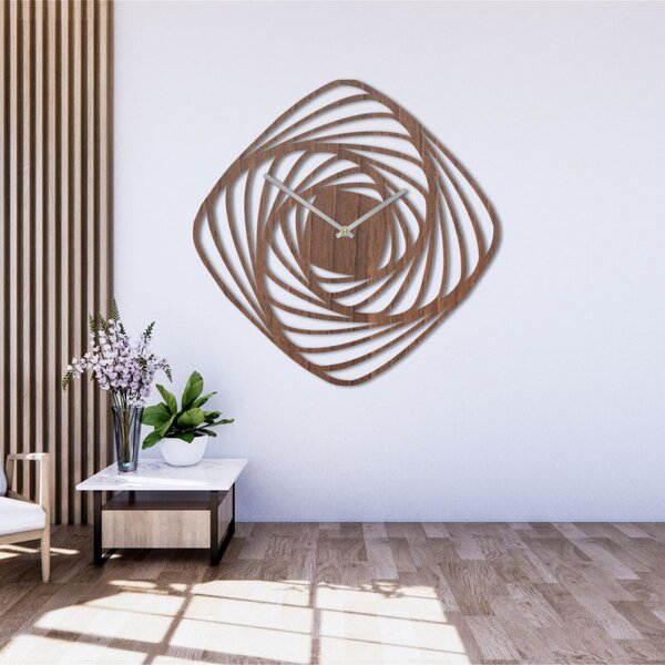 Ceas de perete modern din lemn | SPIRAL