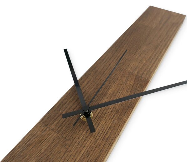 Ceas de perete elegant din lemn, design negru - TERRA