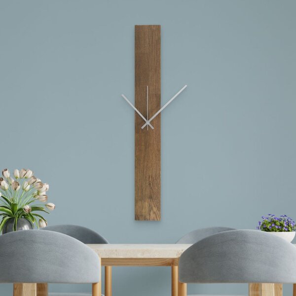 Ceas de perete elegant din lemn, design negru - TERRA