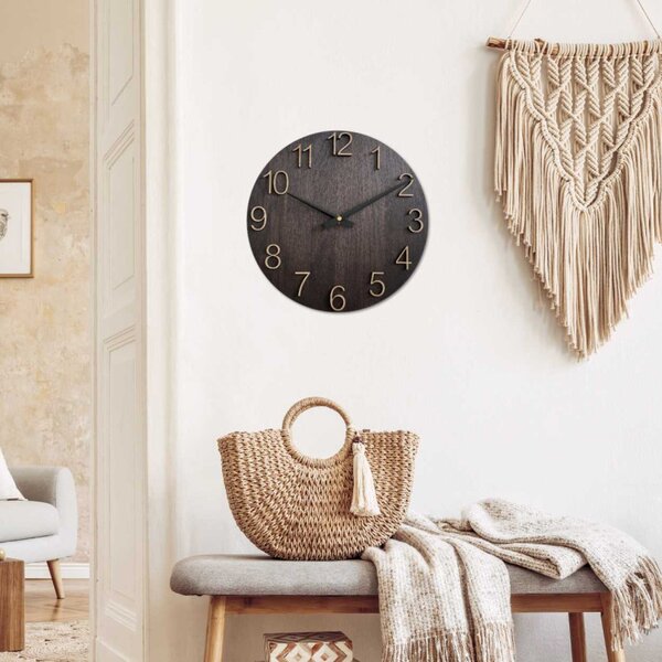 Ceas de perete decorativ din lemn | LOKJO