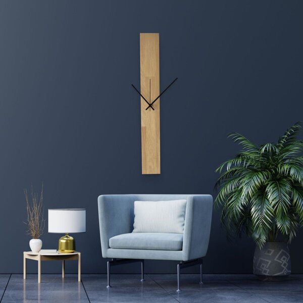Ceas de perete din lemn masiv - design minimalist modern - OSMAN