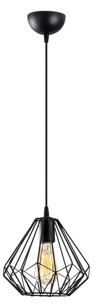 Lustra 704-S, negru, metal, 23x37-117 cm