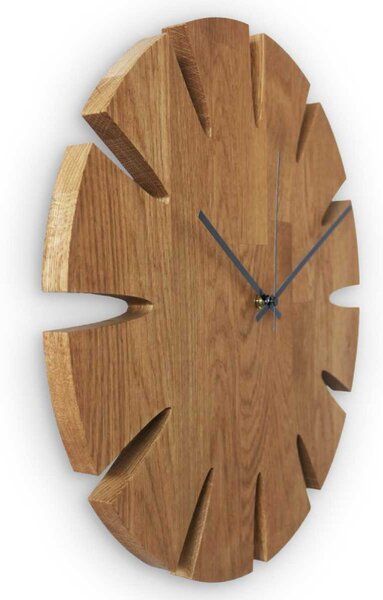 Ceas de perete din lemn - design elegant pentru sufragerie - KUGUMA