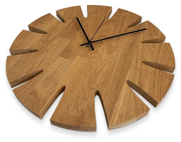 Ceas de perete din lemn - design elegant pentru sufragerie - KUGUMA