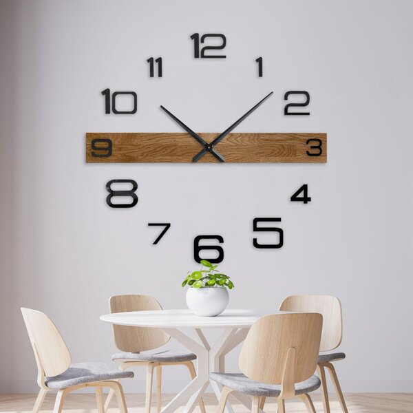 Ceas minimalist din lemn pentru sufragerie - ROKLAKLES