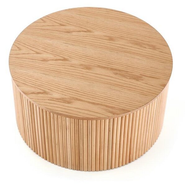 Masuta cafea rotunda din lemn Woody, 80x41 cm