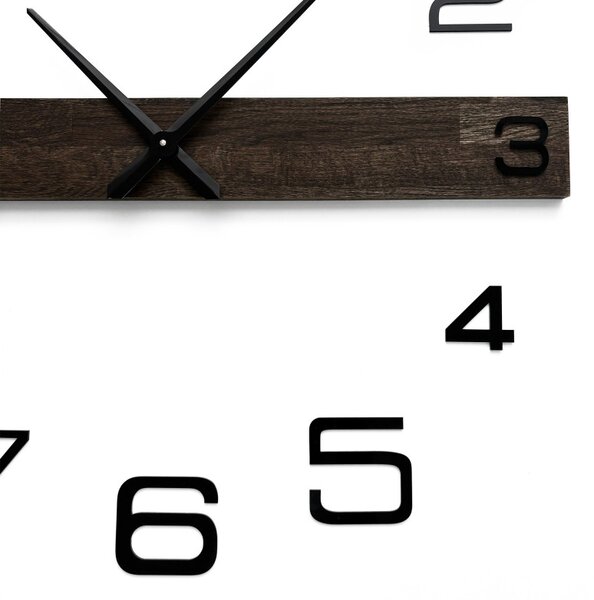 Ceas de perete elegant și minimalist din lemn de stejar - POPOKLES