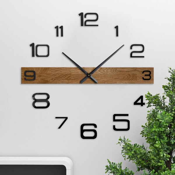 Ceas minimalist din lemn pentru sufragerie - ROKLAKLES