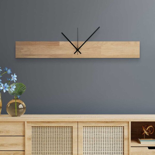 Ceas de stejar în stil scandinav, design minimalist modern | QOGOP