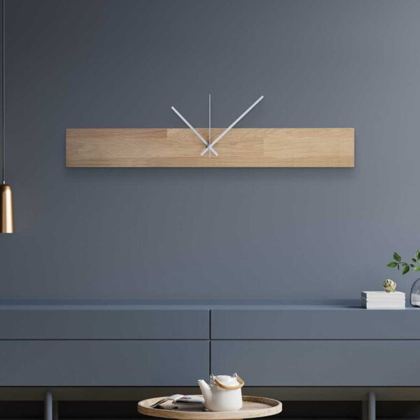 Ceas de stejar în stil scandinav, design minimalist modern | QOGOP