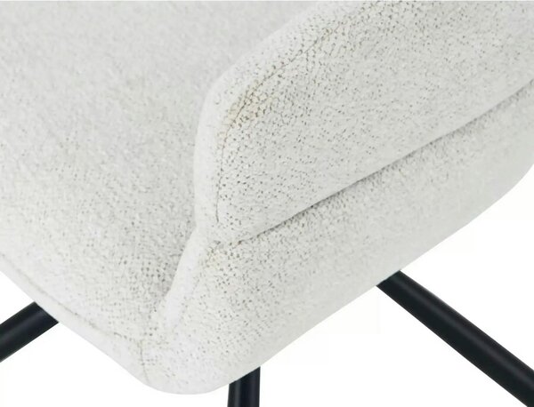 Scaun BORGO, bej - Raven 22, stofa clasica/metal, 58x60x87 cm