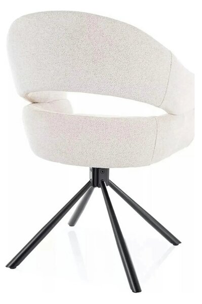 Scaun BORGO, bej - Raven 22, stofa clasica/metal, 58x60x87 cm