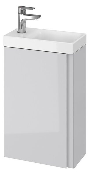 Cersanit Moduo, dulap chiuveta de perete 39x21,5x66 cm + chiuveta 40 cm, gri lucios, S801-217-DSM