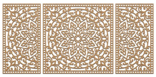 Decorațiune murală din lemn Mandala | FLORIA