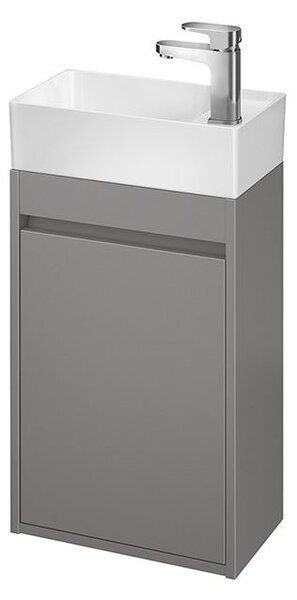 Cersanit Crea, dulap chiuveta 40cm, gri mat, S924-014