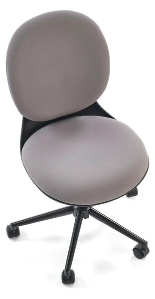 Scaun birou ORION, gri deschis/negru, stofa clasica/polipropilena, 46x