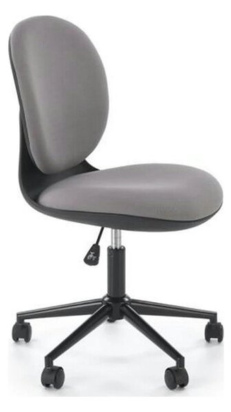 Scaun birou ORION, gri deschis/negru, stofa clasica/polipropilena, 46x