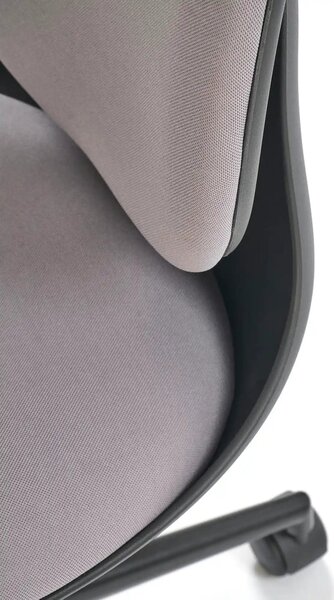 Scaun birou ORION, gri deschis/negru, stofa clasica/polipropilena, 46x