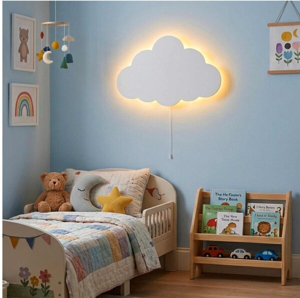 Decorațiune de perete LED în formă de nor – Lampă de noapte pentru camera unui copil | LUNIK