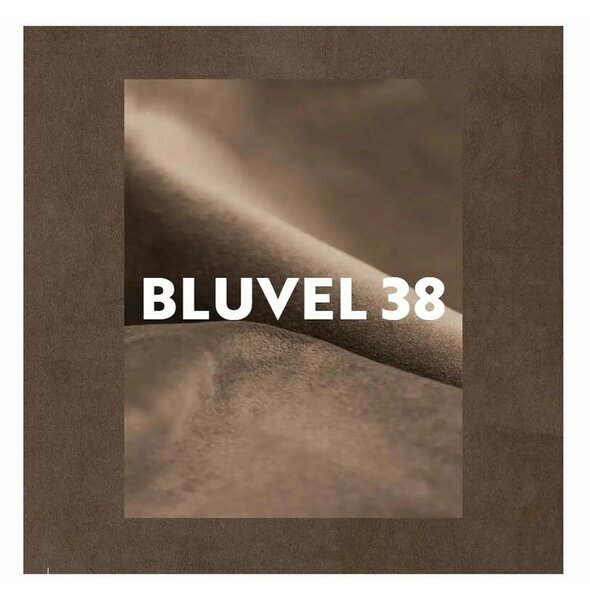 Scaun CHIC, cappuccino - Bluvel 38, stofa catifelata/metal, 50x58x88 c