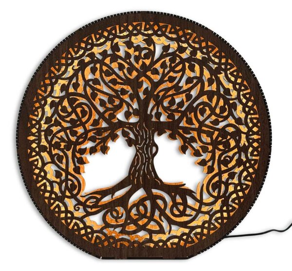 Lampă LED din lemn Arborele Vieții | FEAL