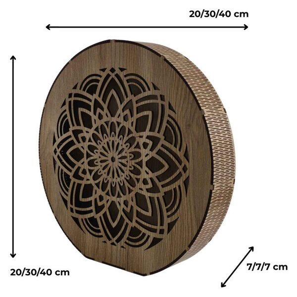 Lampă din lemn cu intensitate reglabilă Mandala | HEARF