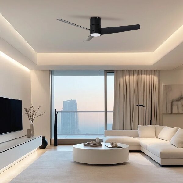 ZEVENTI - Ventilator de tavan LED BARROSA LED/18W/230V Wi-Fi Tuya + telecomandă