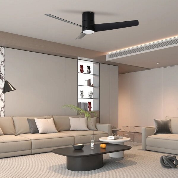 ZEVENTI - Ventilator de tavan LED BARROSA LED/18W/230V Wi-Fi Tuya + telecomandă
