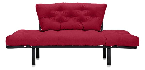 Canapea Extensibilă 2 locuri SUNNY, pentru terasă, 155x70x85 cm, Rosu-Enjoy