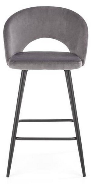 Scaun bar H96, gri, 48x49x89 cm