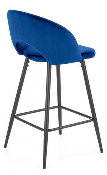 Scaun bar H96, albastru, 48x49x89 cm