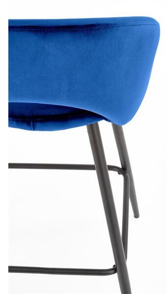 Scaun bar H96, albastru, 48x49x89 cm