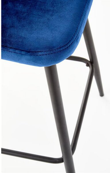 Scaun bar H96, albastru, 48x49x89 cm
