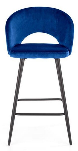 Scaun bar H96, albastru, 48x49x89 cm