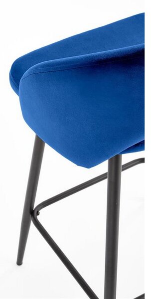 Scaun bar H96, albastru, 48x49x89 cm