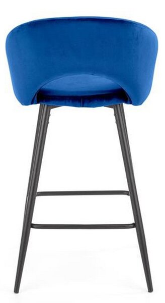 Scaun bar H96, albastru, 48x49x89 cm