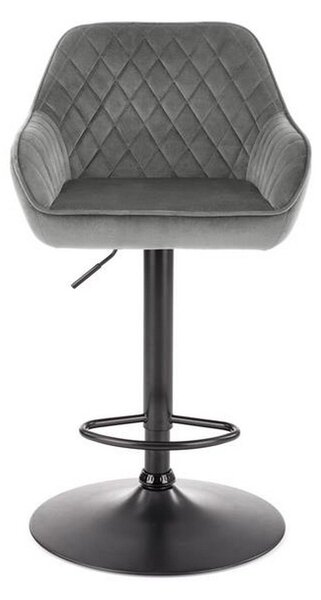 Scaun bar H103, gri, 55x55x114 cm