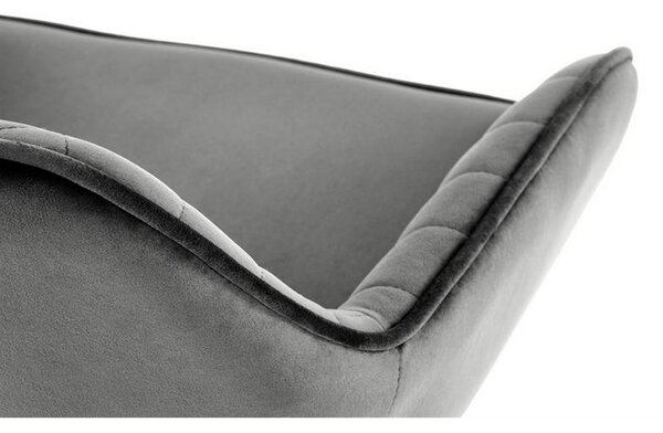 Scaun bar H103, gri, 55x55x114 cm