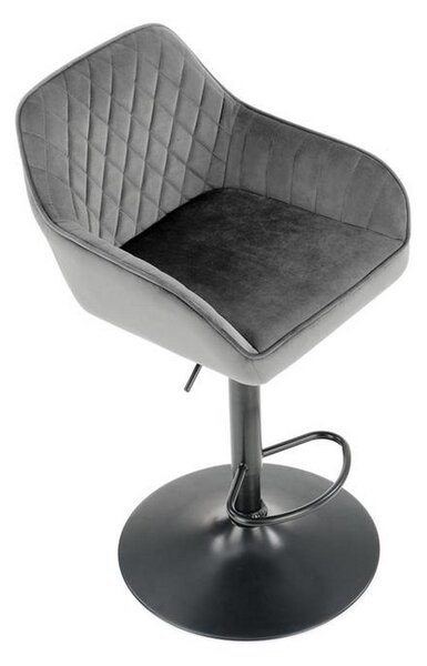 Scaun bar H103, gri, 55x55x114 cm