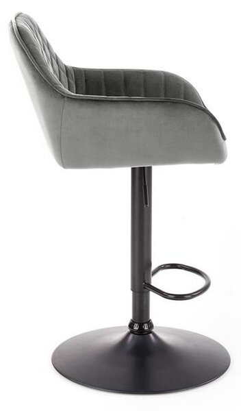 Scaun bar H103, gri, 55x55x114 cm