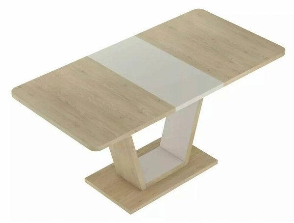 Masa extensibila NIGEL, stejar/casmir, PAL laminat, 120/160x80x76 cm